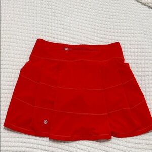 lululemon athletica Red Mini Skirt